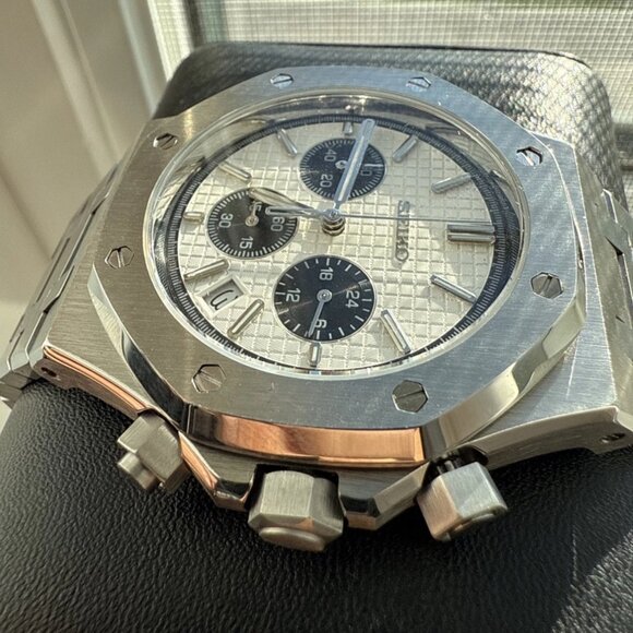 custom panda royal oak seiko mod chronograph watch - Picture 3 of 7